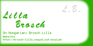 lilla brosch business card